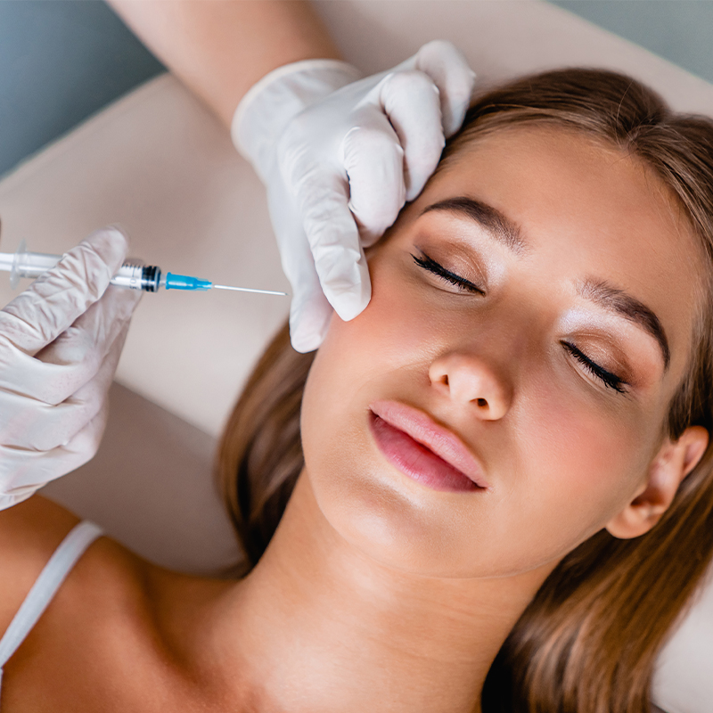 Female patient receiving Botox in Boston