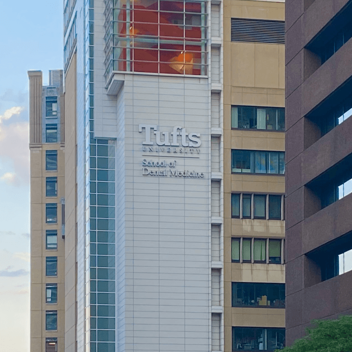 Outside shot of Tufts University School of Dental Medicine