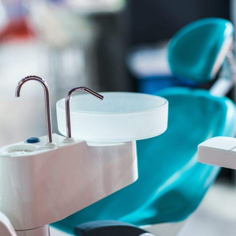 Close up of sink in dental office