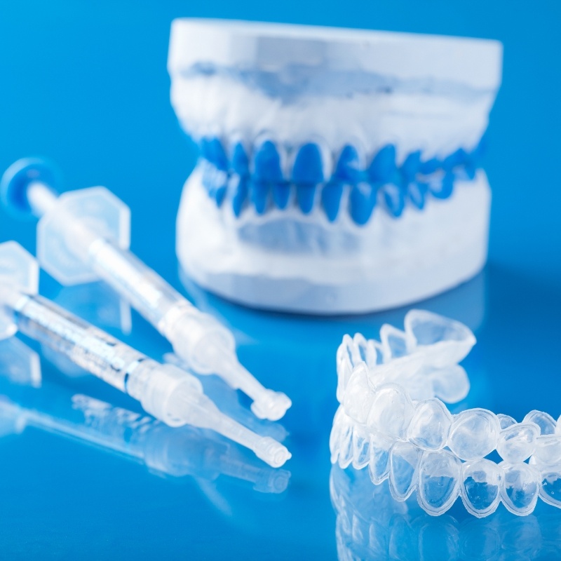 Trays and other items for teeth whitening in Boston