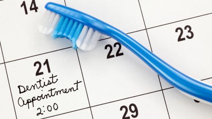 dentist appointment on the calendar